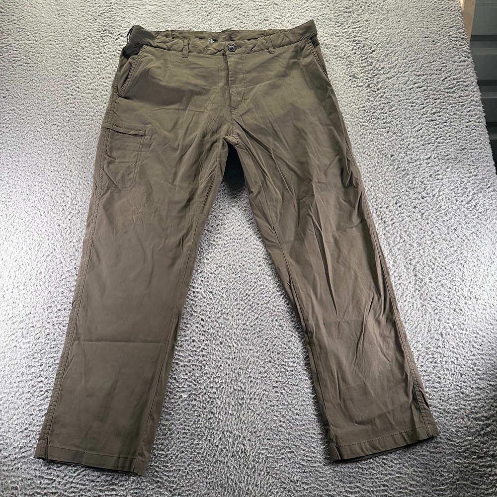 Union Bay Tech Pant Mens 38x30 Brown Nylon Windbreaker Hiking Gorpcore Stretch